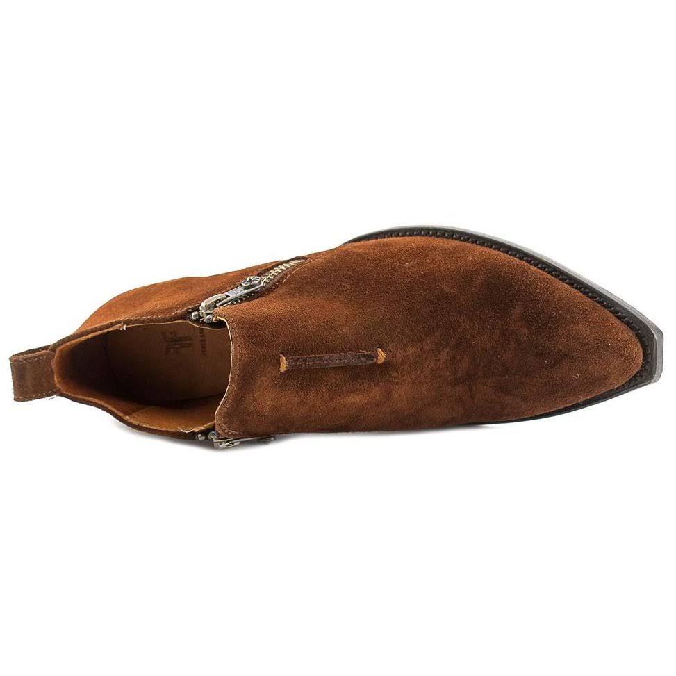 Frye Sacha Moto Shootie Women US 8.5 Brown Bootie 49.84