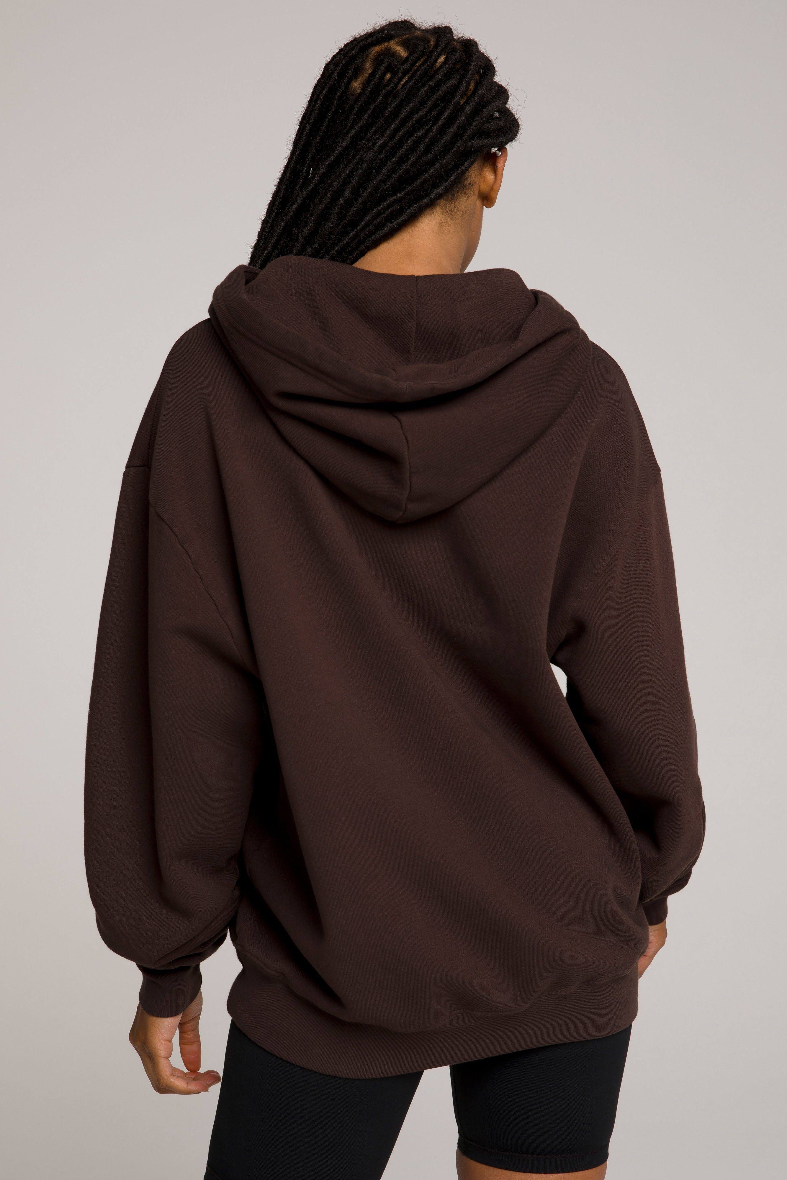 Women s Boyfriend Hoodie in Coffee Size 1 Good American 59.94